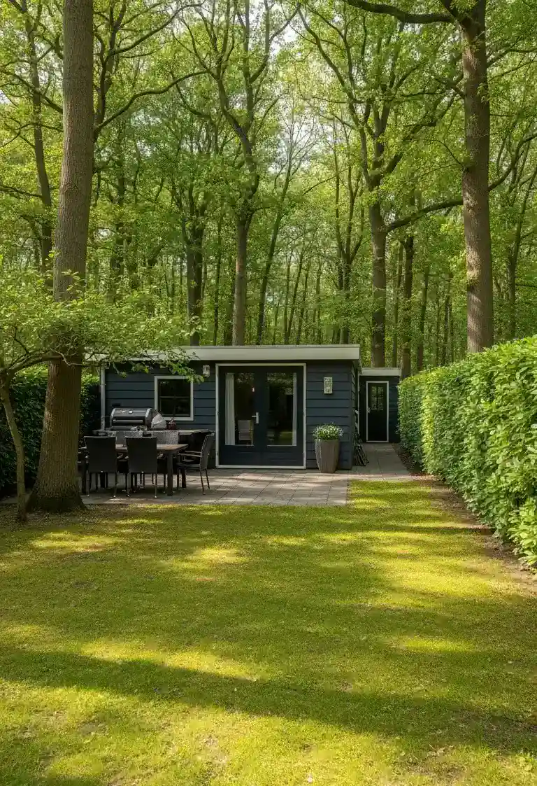vakantiehuis met uitzicht op het bos