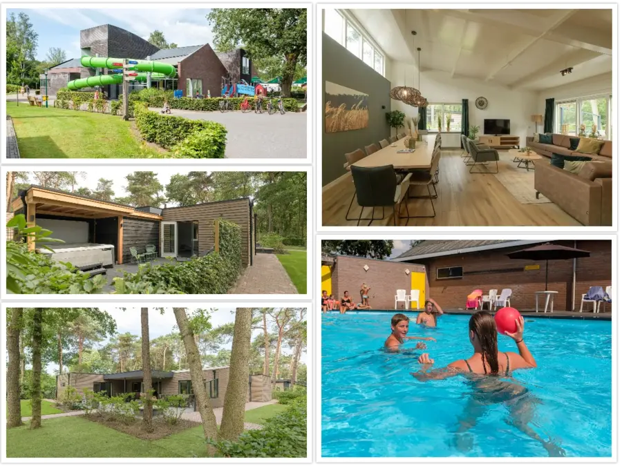 Voorkant luxe wellness familiehuis