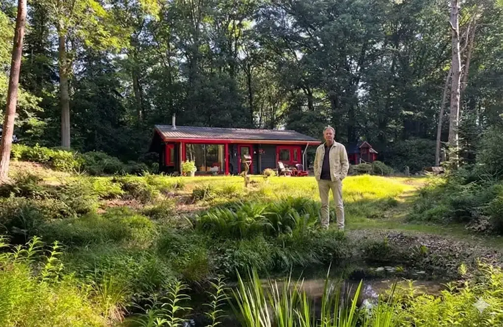 Joop bij Boshuisje Hulshorst