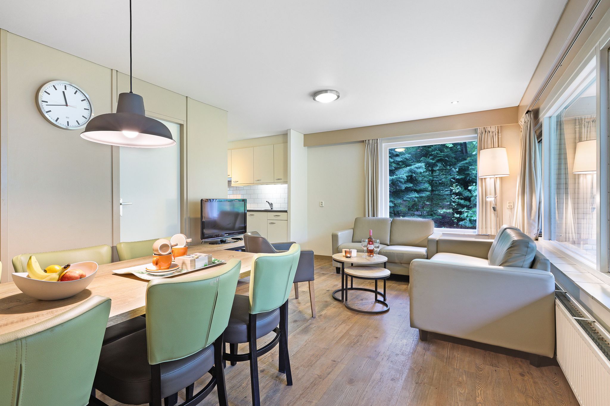 Interieur van een Landal hondenbungalow