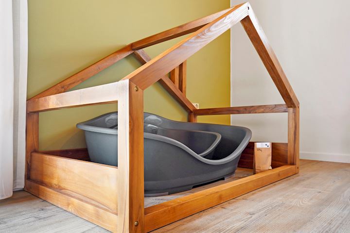 Hondenmand in een Landal hondenbungalow